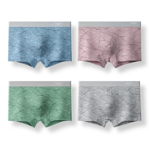 啄木鸟男士内裤男生纯棉抗菌平角裤头2025新款透气四角短裤衩男款