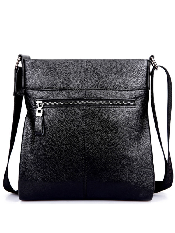 老人新款真皮斜挎包男包单肩包男士包包头层牛皮竖款商务休闲小背包潮