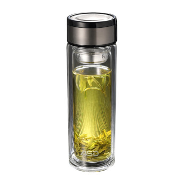 爱仕达金茗双层玻璃杯340ml