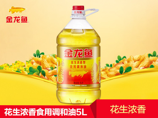 金龙鱼花生浓香食用调和油食用油5l